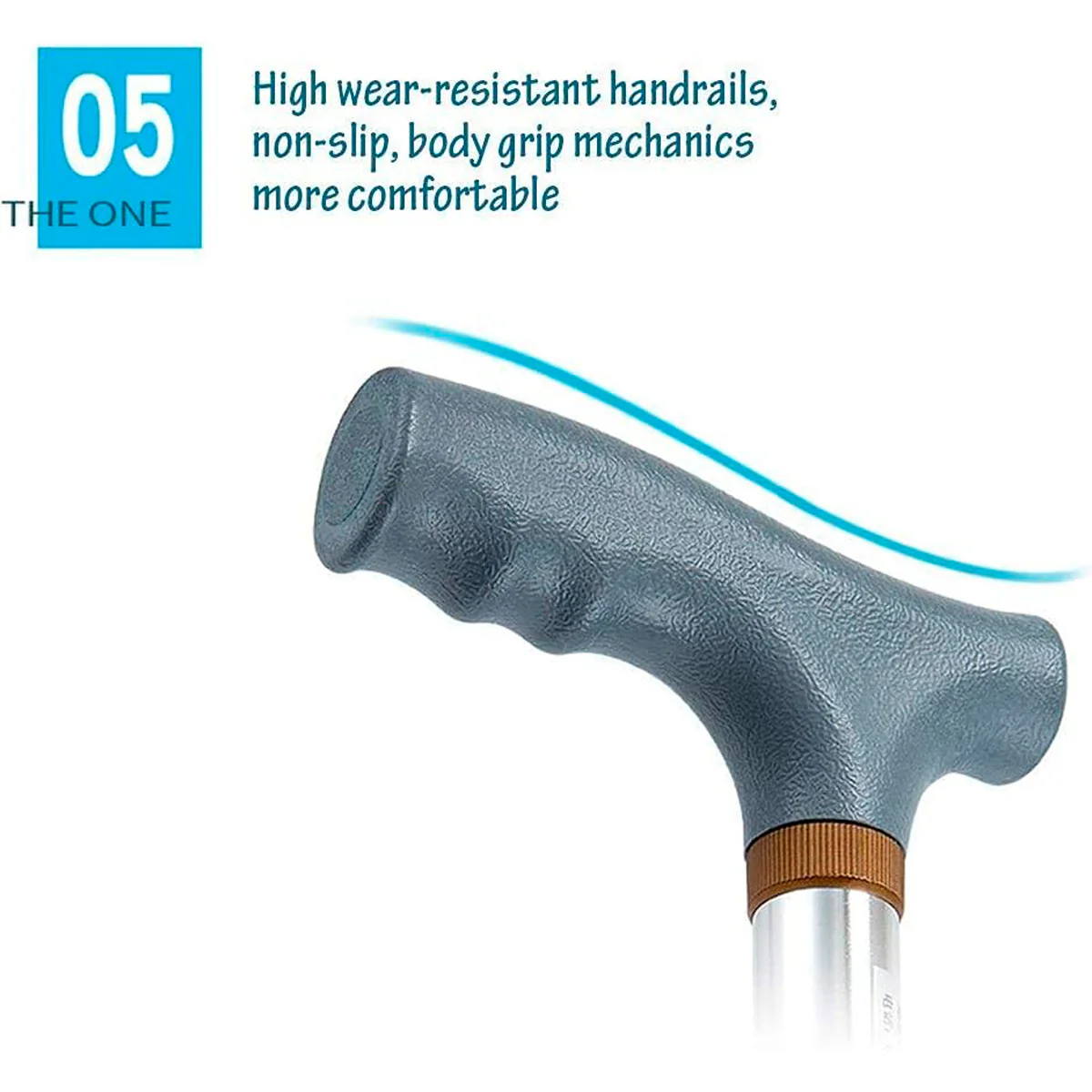 Bastón Ajustable con Mecanismo de Pivote Único (1)