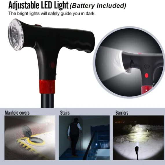 Bastón Plegable con Luz LED (2)