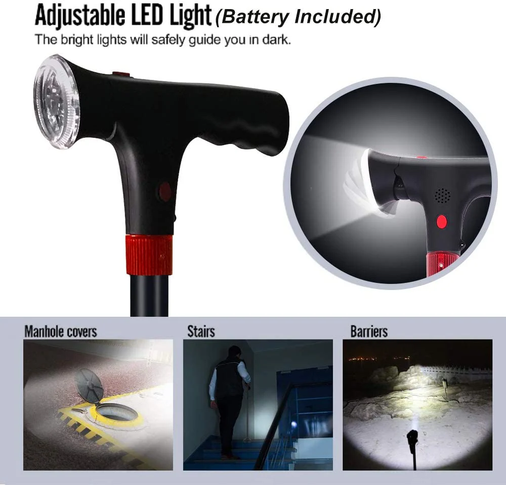 Bastón Plegable con Luz LED (2)