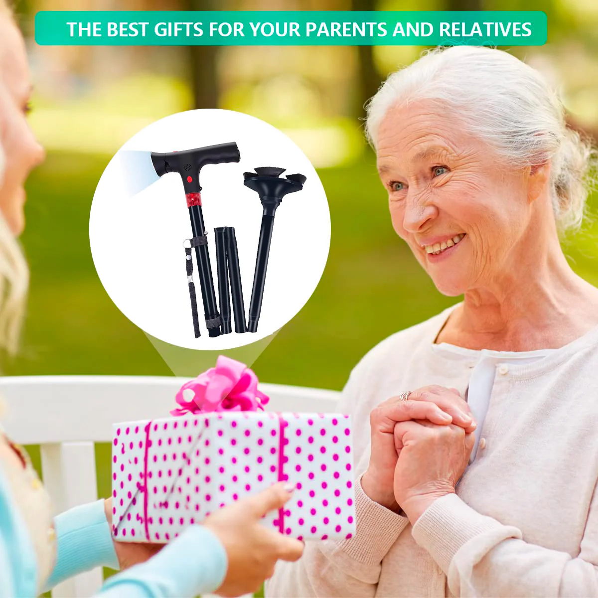 Bastón Plegable con Luz LED (4)