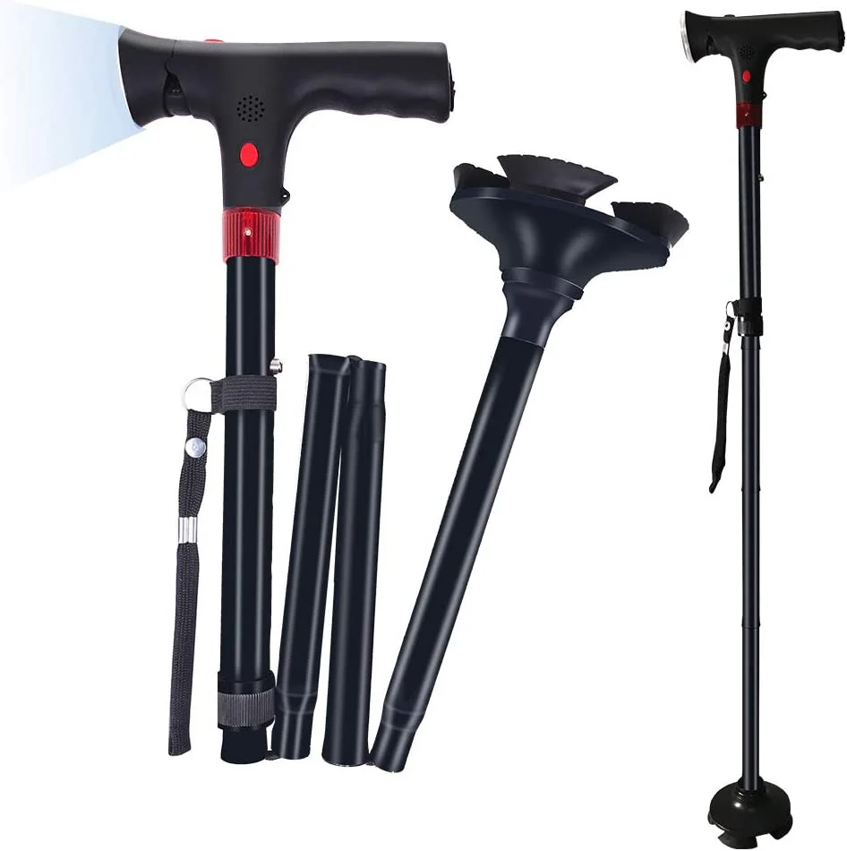 Bastón Plegable con Luz LED