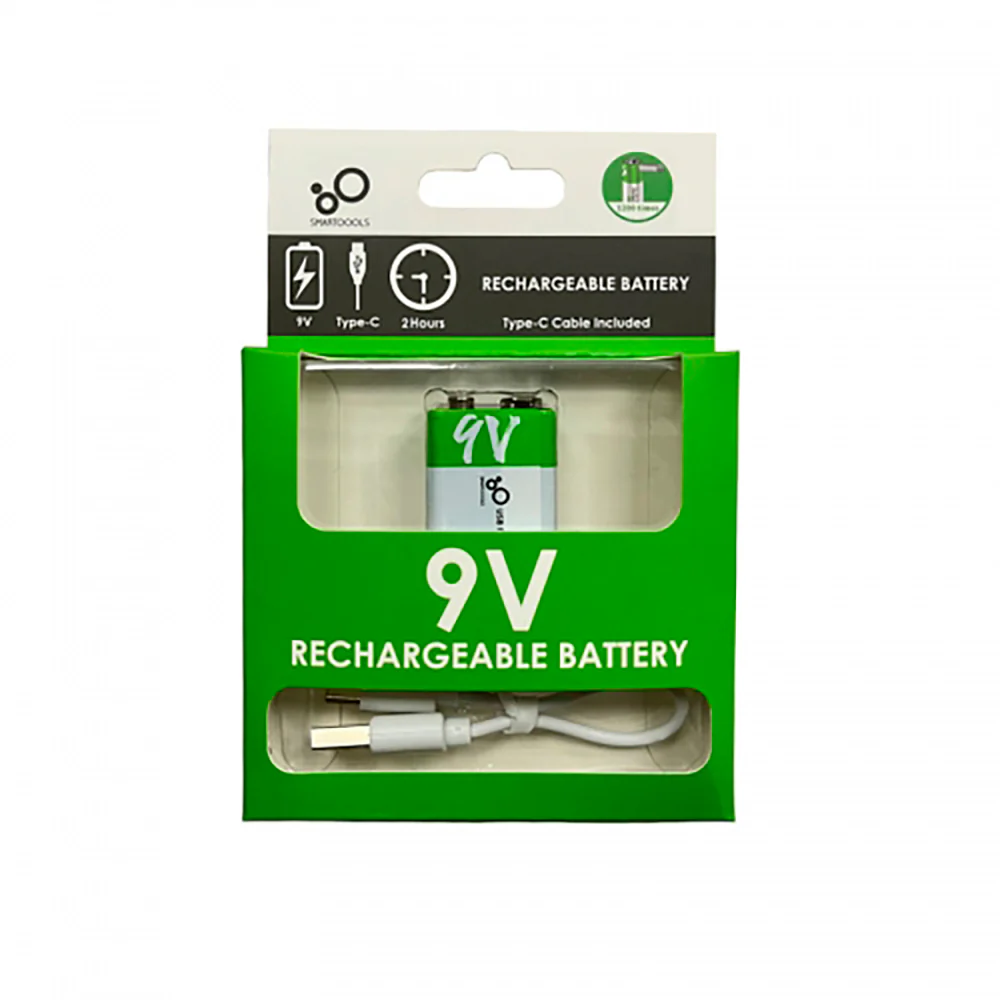 Batería Recargable de Litio 9V (4)