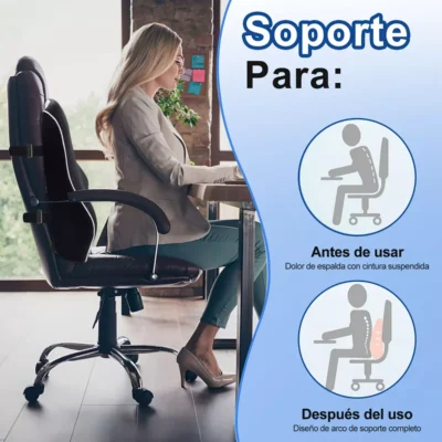 Cojin Respaldar Lumbar Viscoelástico con Gel (4)