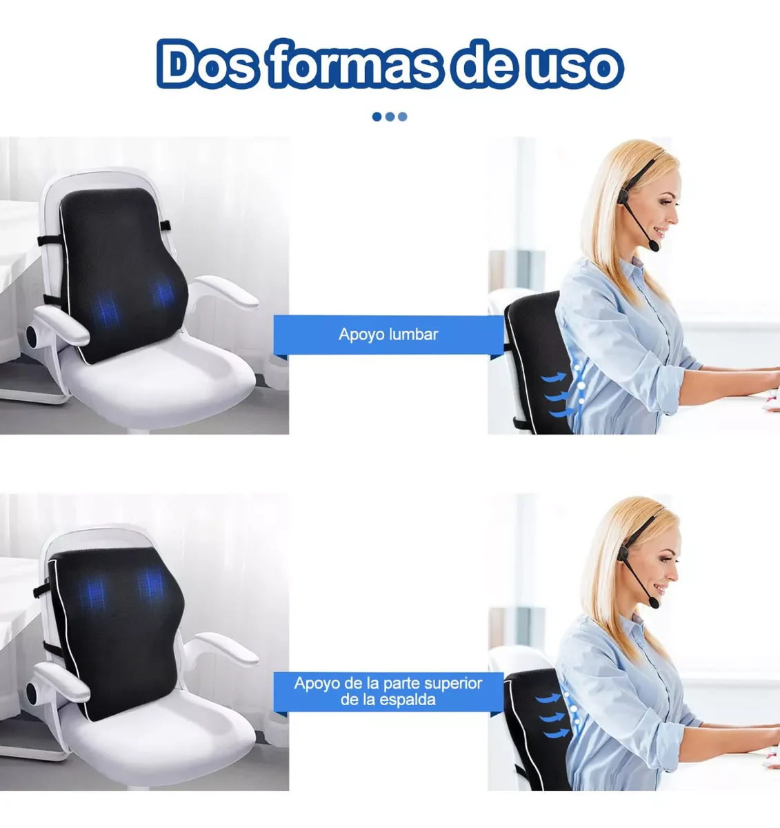 Cojin Respaldar Lumbar Viscoelástico con Gel (6)