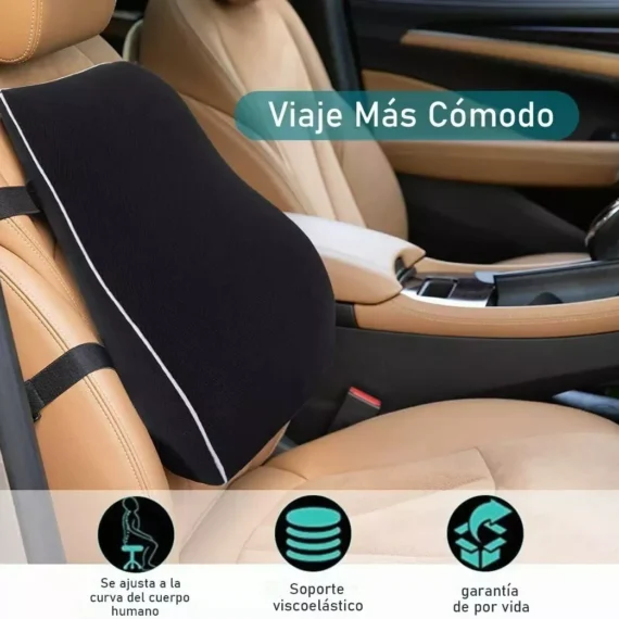 Cojin Respaldar Lumbar Viscoelástico con Gel (8)