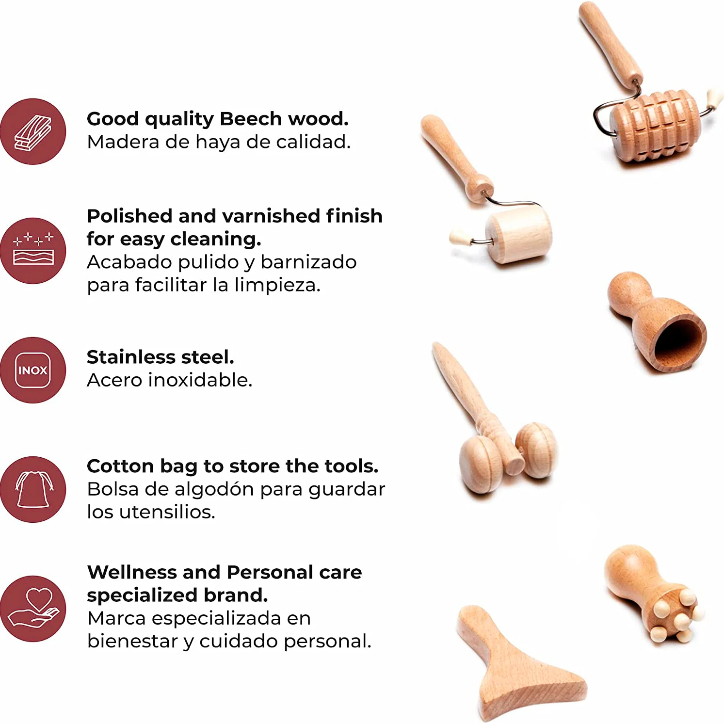 Kit de Maderoterapia Facial (6)