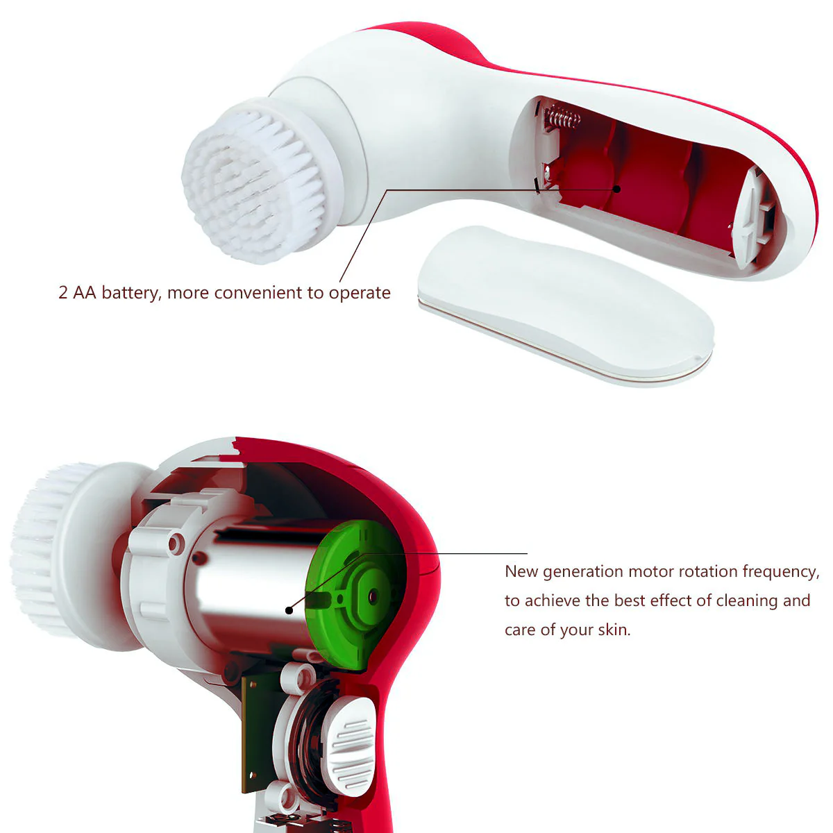 Masajeador Limpiador Facial Exfoliante 6 en 1 (2)