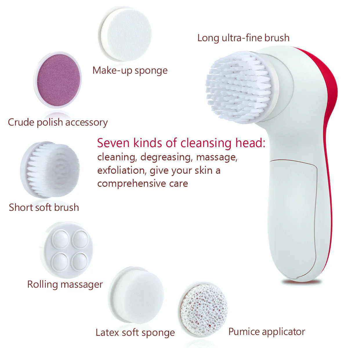 Masajeador Limpiador Facial Exfoliante 6 en 1 (6)