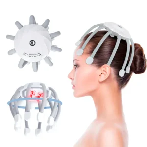 Masajeador de Cabeza tipo Pulpo con Vibración | Recargable | Relajación Profunda Antiestrés
